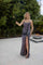 Prom Dresses Fitted Formal Long Slit Prom Dress Black Pink
