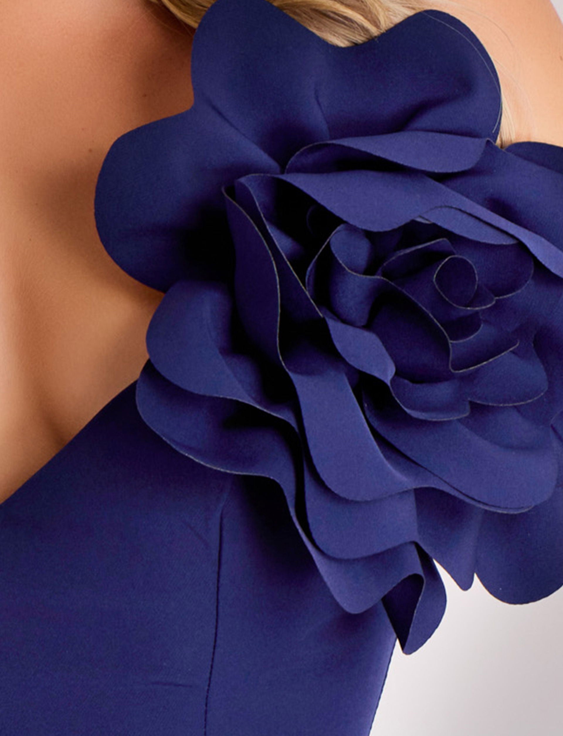 Formal Dresses Long 3D Floral Prom Formal Dress Jovani 43814 Navy