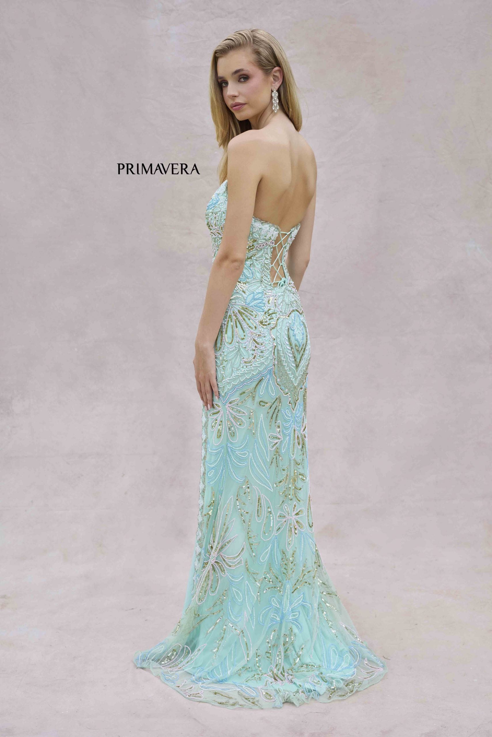 Primavera Couture 4382 Formal Long Beaded Prom Dress