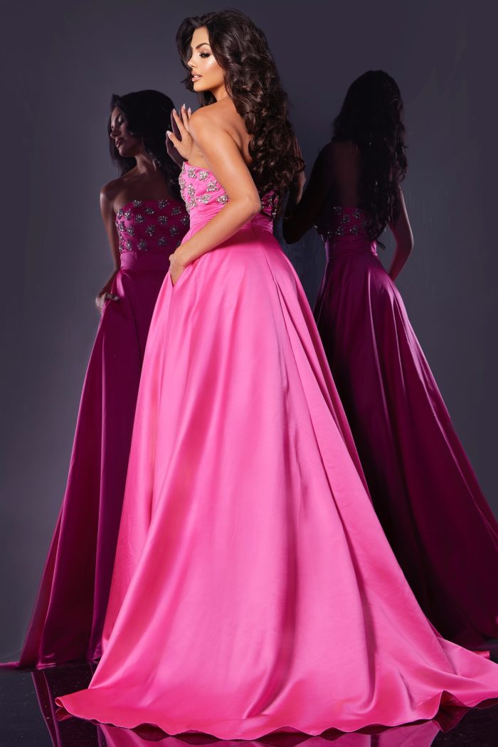 Prom Dresses A Line Long Formal Evening Prom Dress Hot Pink