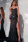 Prom Dresses Long Ruched Evening Gown Formal Prom Dress Black