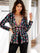 Jumpsuit Long Formal Floral Sequin Pantsuit Black Multi