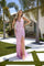 Prom Dresses Prom Fitted Long Formal Sequin Dress Candy Pink