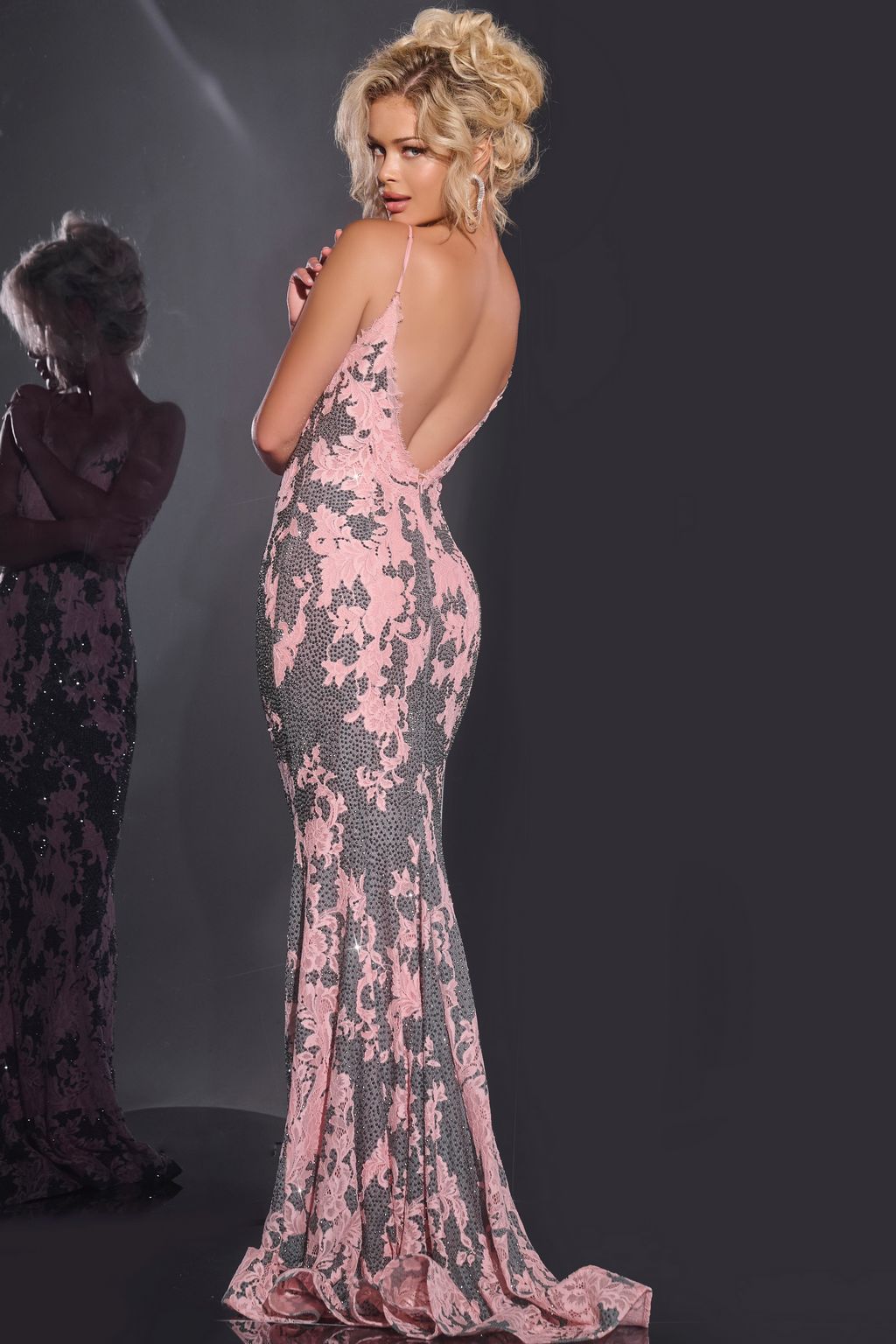 Prom Dresses Long Mermaid Formal Lace Prom Dress Multi