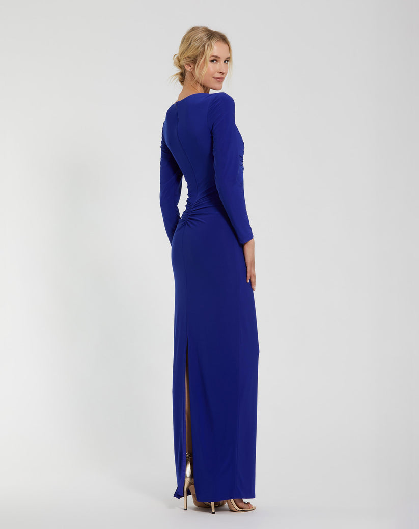 Mac Duggal 44064 Long Sleeve Formal Evening Fitted Dress