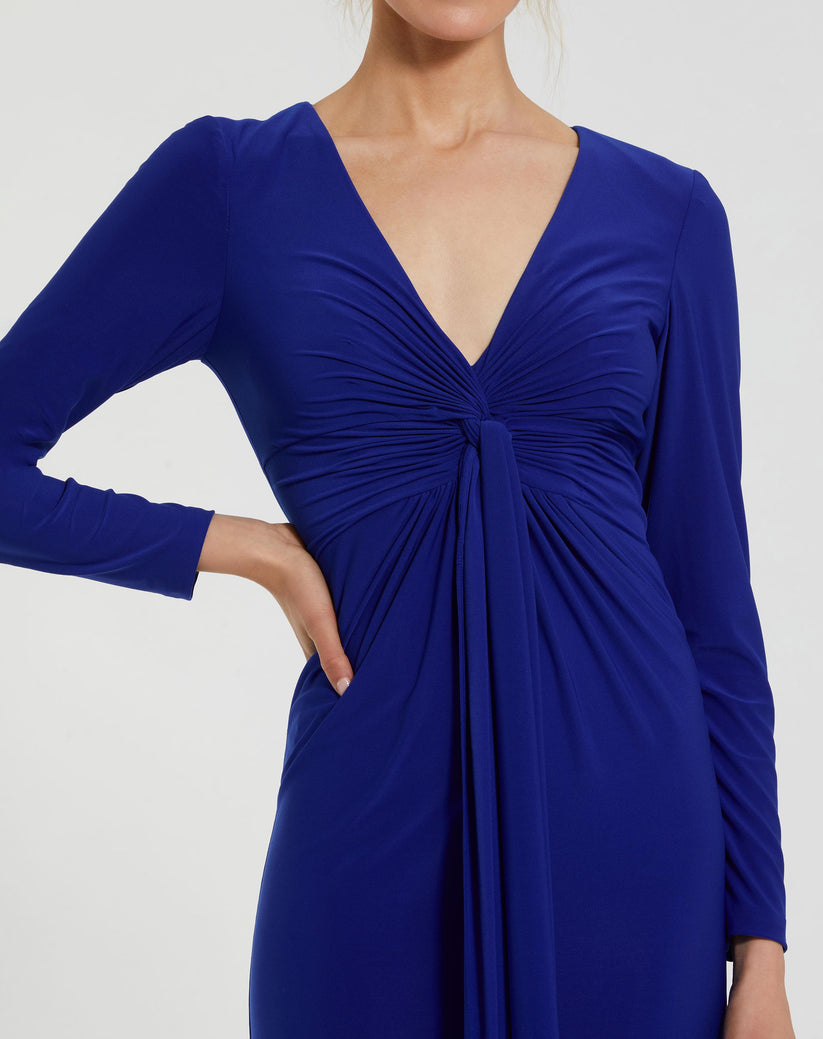 Mac Duggal 44064 Long Sleeve Formal Evening Fitted Dress