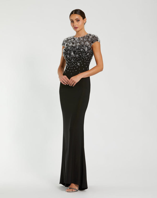 Long Formal Evening Dress Mermaid Fit Mac Duggal 44081