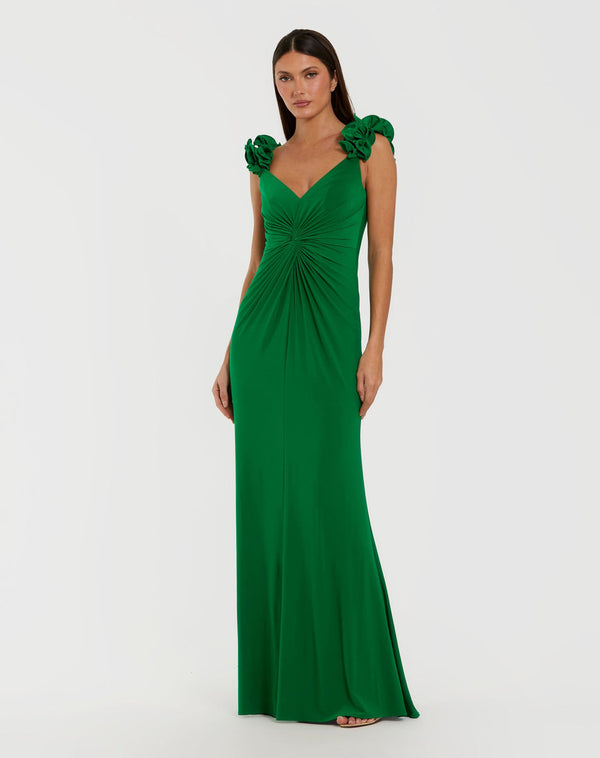 Ruffle Formal Long Fitted Prom Dress Mac Duggal 44094