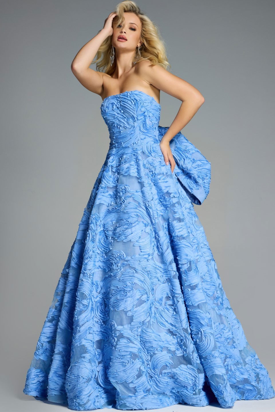 Formal Dresses Long Ball Gown Prom Formal Dress Jovani 44114 Light Blue