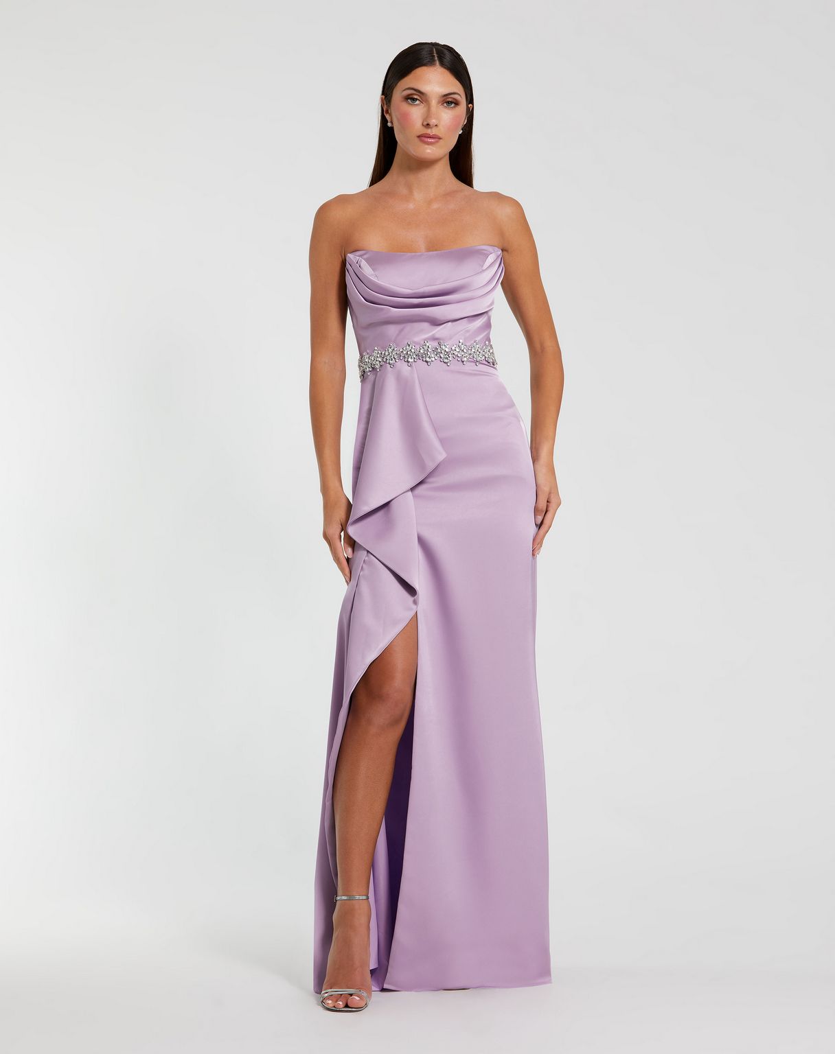 Mac Duggal 44133 Long Formal Slit Fitted Prom Dress
