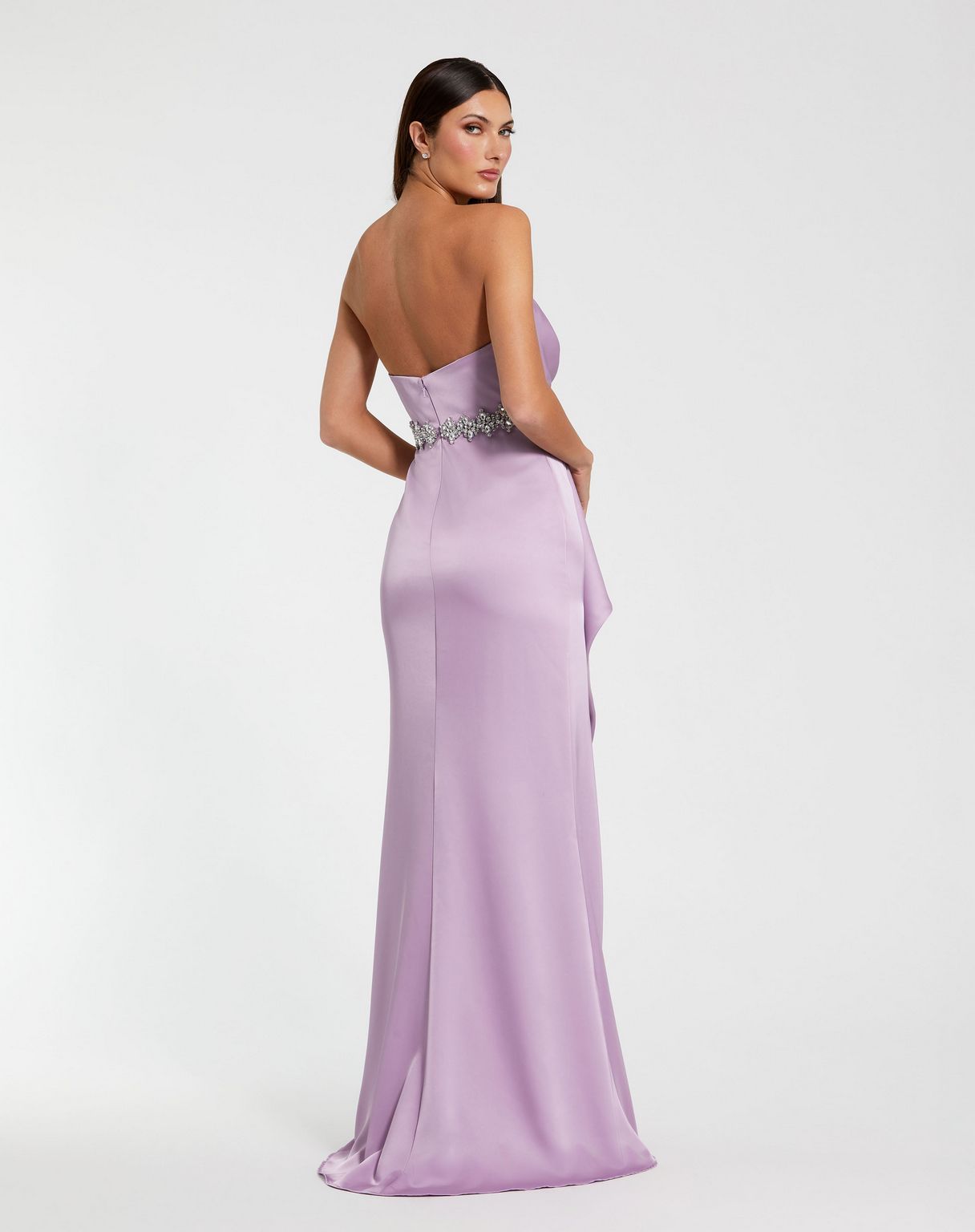 Mac Duggal 44133 Long Formal Slit Fitted Prom Dress