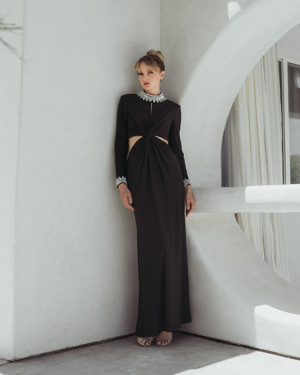 Fitted Long Dress Formal Evening Mac Duggal 44155