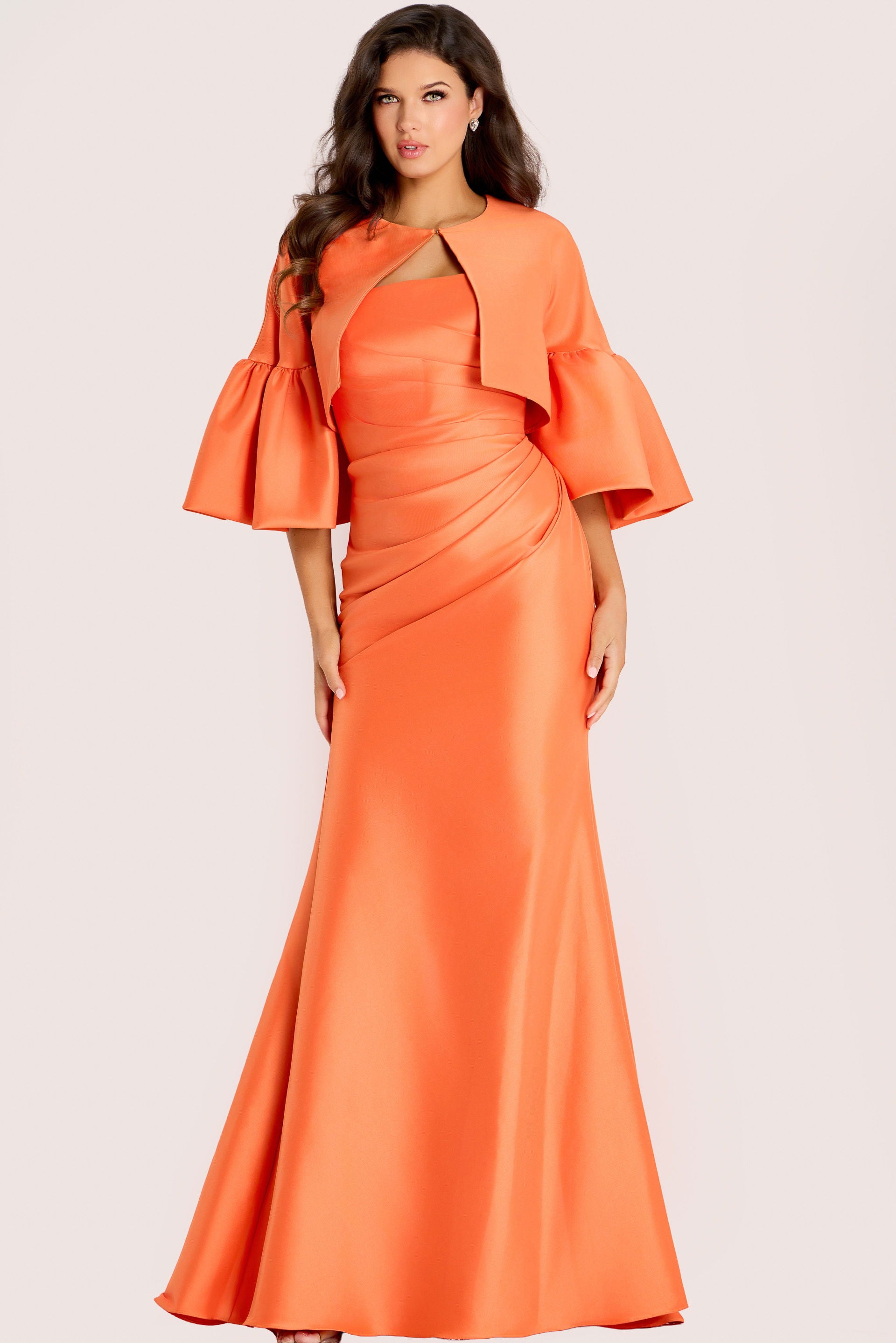 Formal Dresses Long Prom Formal Mermaid Evening Dress Jovani 44196 Orange