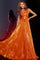 Prom Dresses Long Pleated A Line Formal Prom Dress Orange