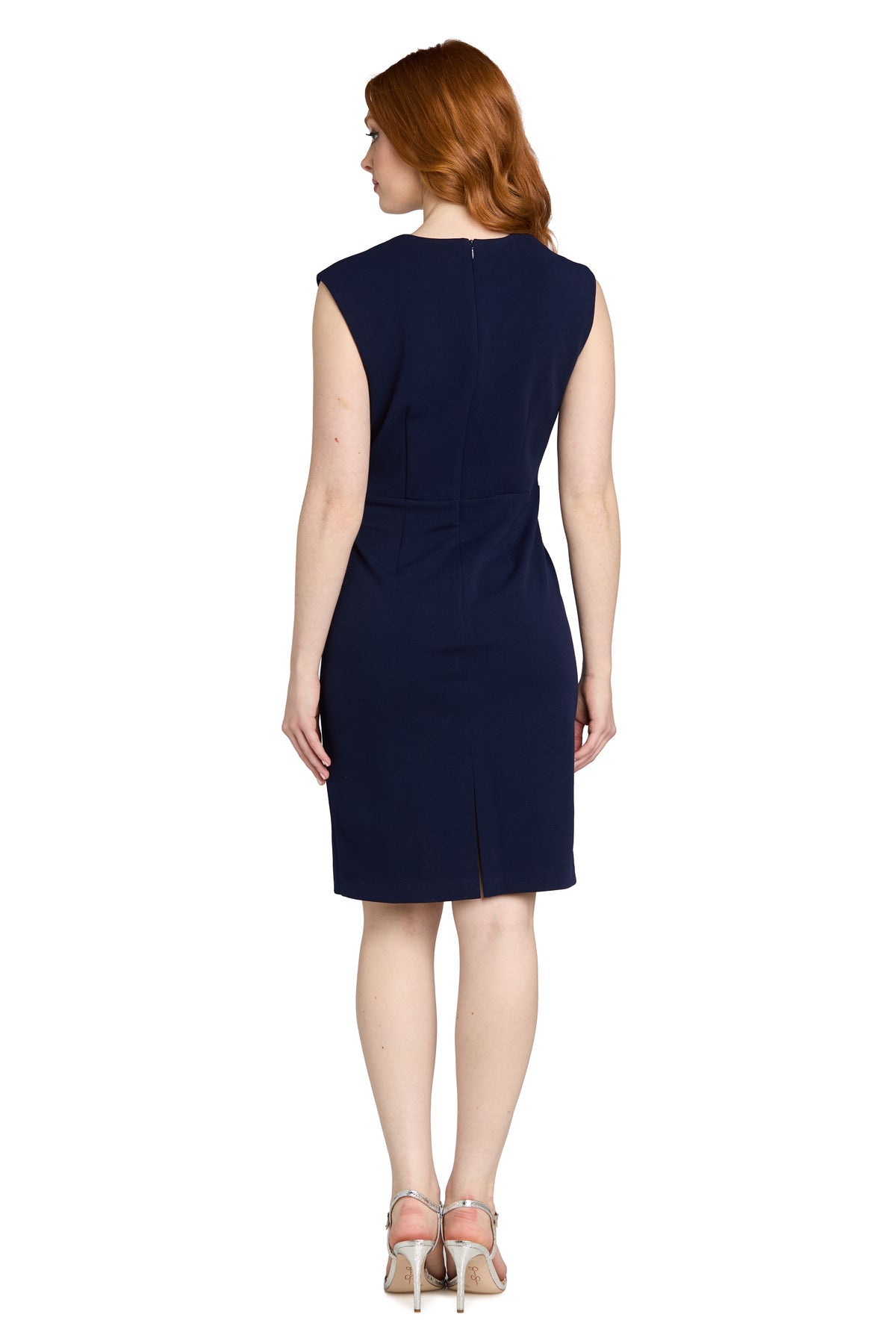 Cocktail Dresses Fitted Mini Short Cocktail Dress R&M Richards 4424P Navy