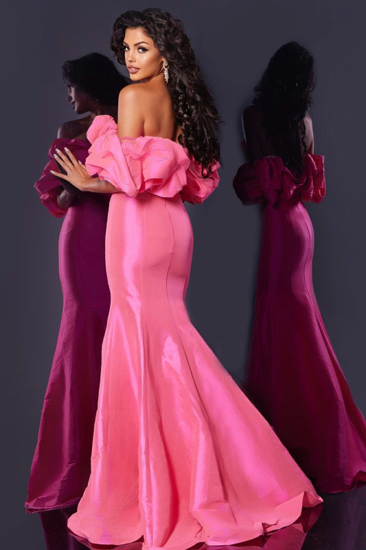 Prom Dresses Long Mermaid Evening Gown Formal Prom Dress Hot-Pink
