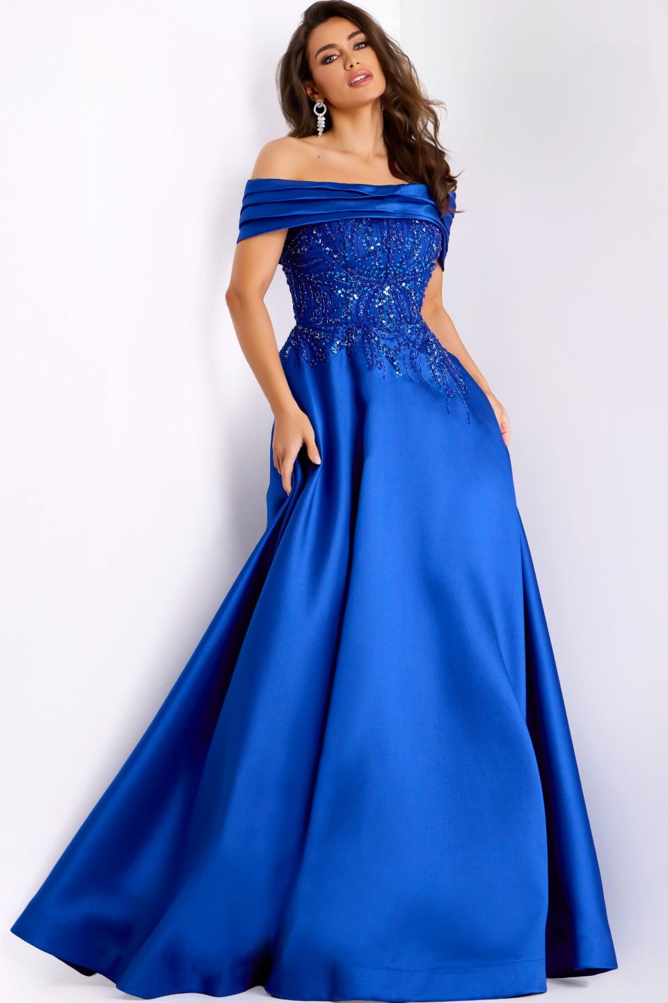 Formal Dresses Long A Line Formal Prom Dress Jovani 44308 Royal