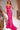 Prom Dresses Fitted Sequin Long Floral Formal Prom Dress Pink 