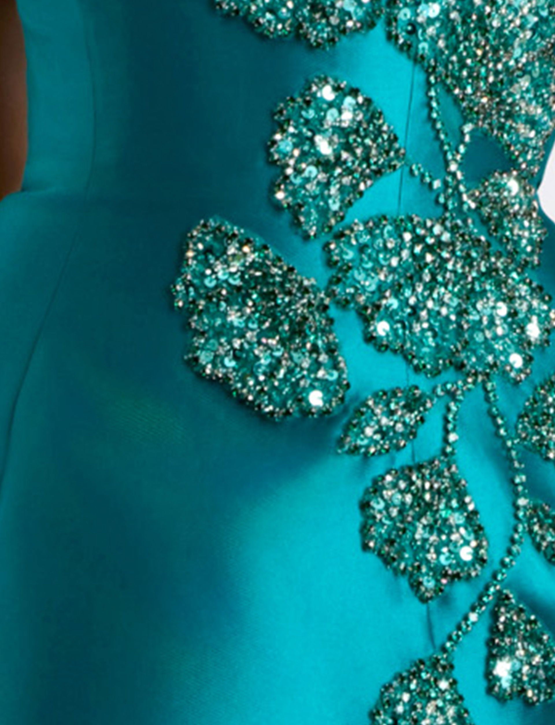 Formal Dresses Long Formal Prom A Line Beaded Dress Jovani 44352 Teal