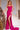 Prom Dresses Glitter Gown Long Side Slit Formal Prom Dress Fuchsia