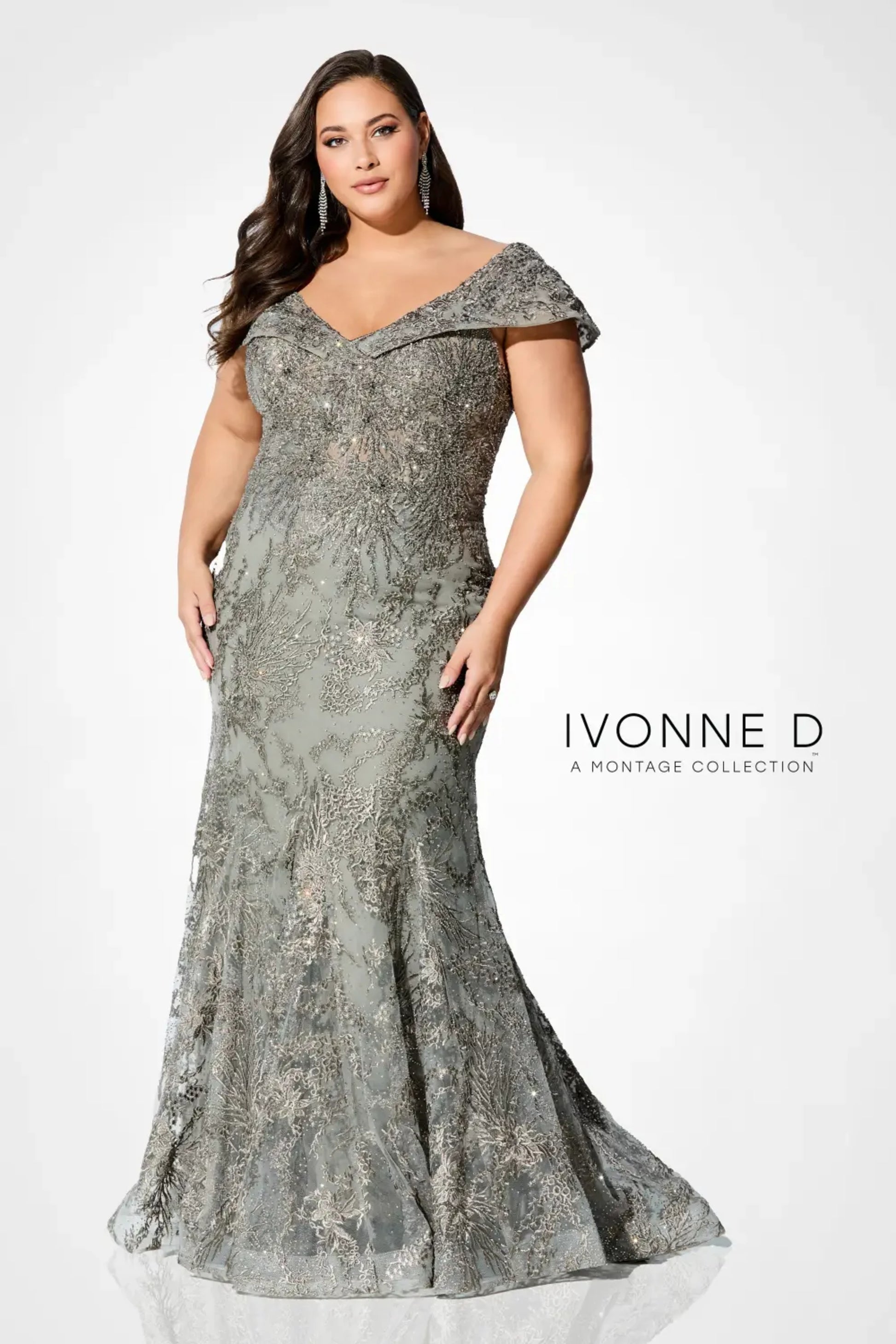 Ivonne D 221D42 Long Formal Evening Mother of the Bride Dress