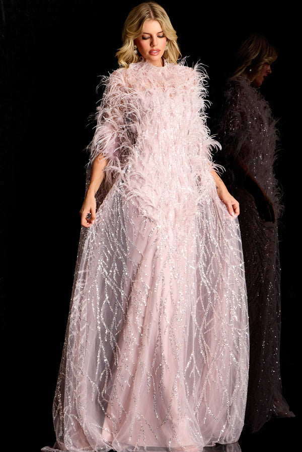 Long Formal Sequin Mother of the Bride Dress Jovani 44593