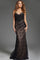 Prom Dresses Long Beaded Lace Corset Gown Formal Prom Dress Black