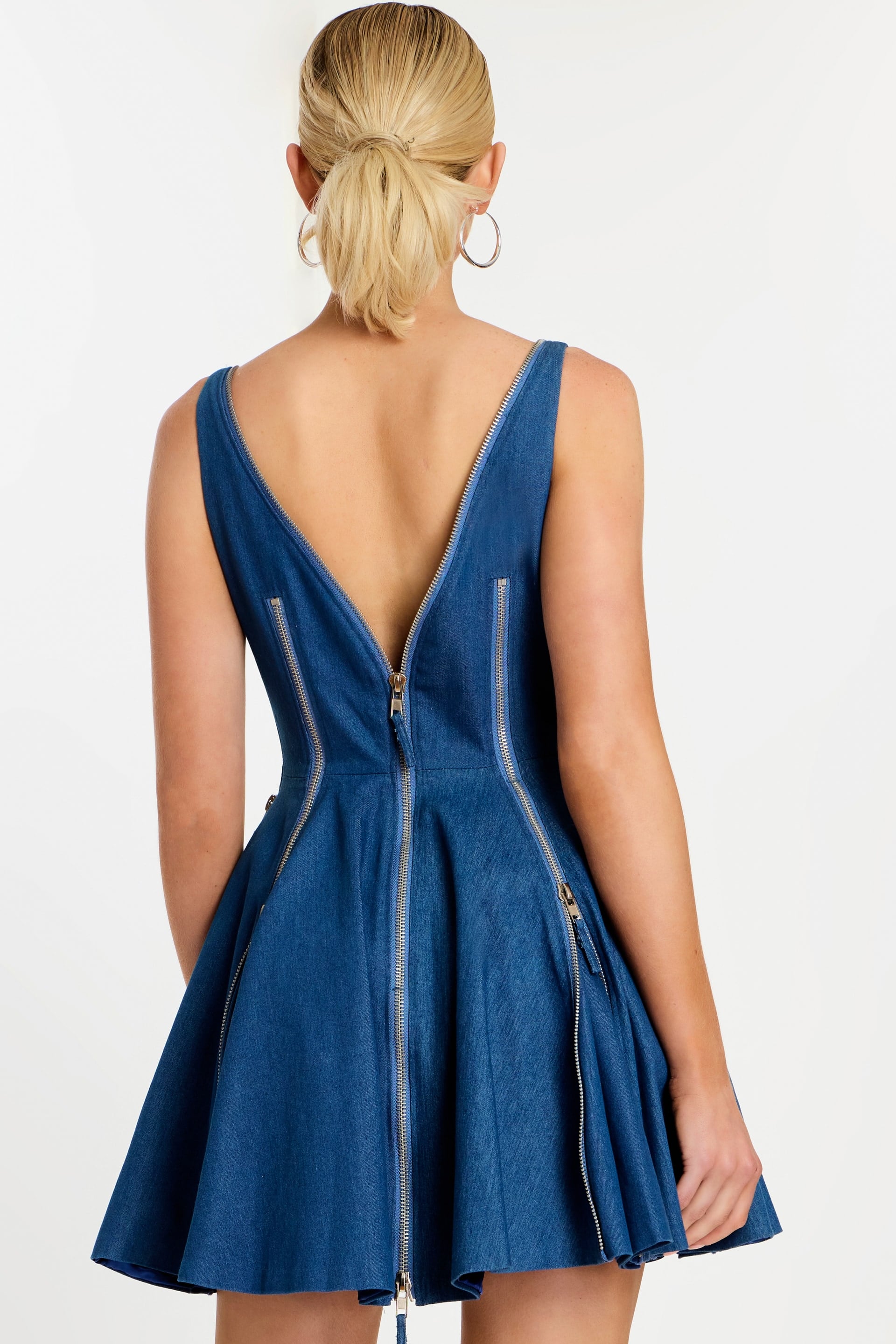 V-Neck Mini Short Cocktail Fit & Flare Jovani 44679