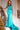 Prom Dresses Mermaid Long Formal Draped Back Prom Dress Aqua