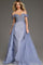 Prom Dresses Long Beaded A Line Formal Prom Evening Dress Periwinkle