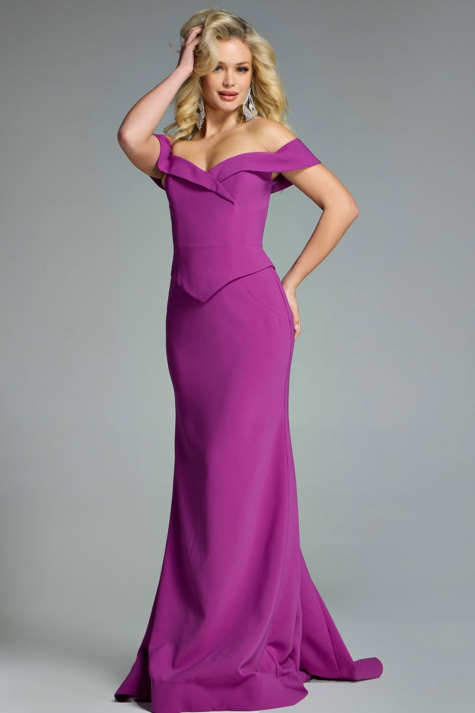 Prom Dresses Fitted Long Formal Evening Prom Dress Jovani 44861 Light-Purple