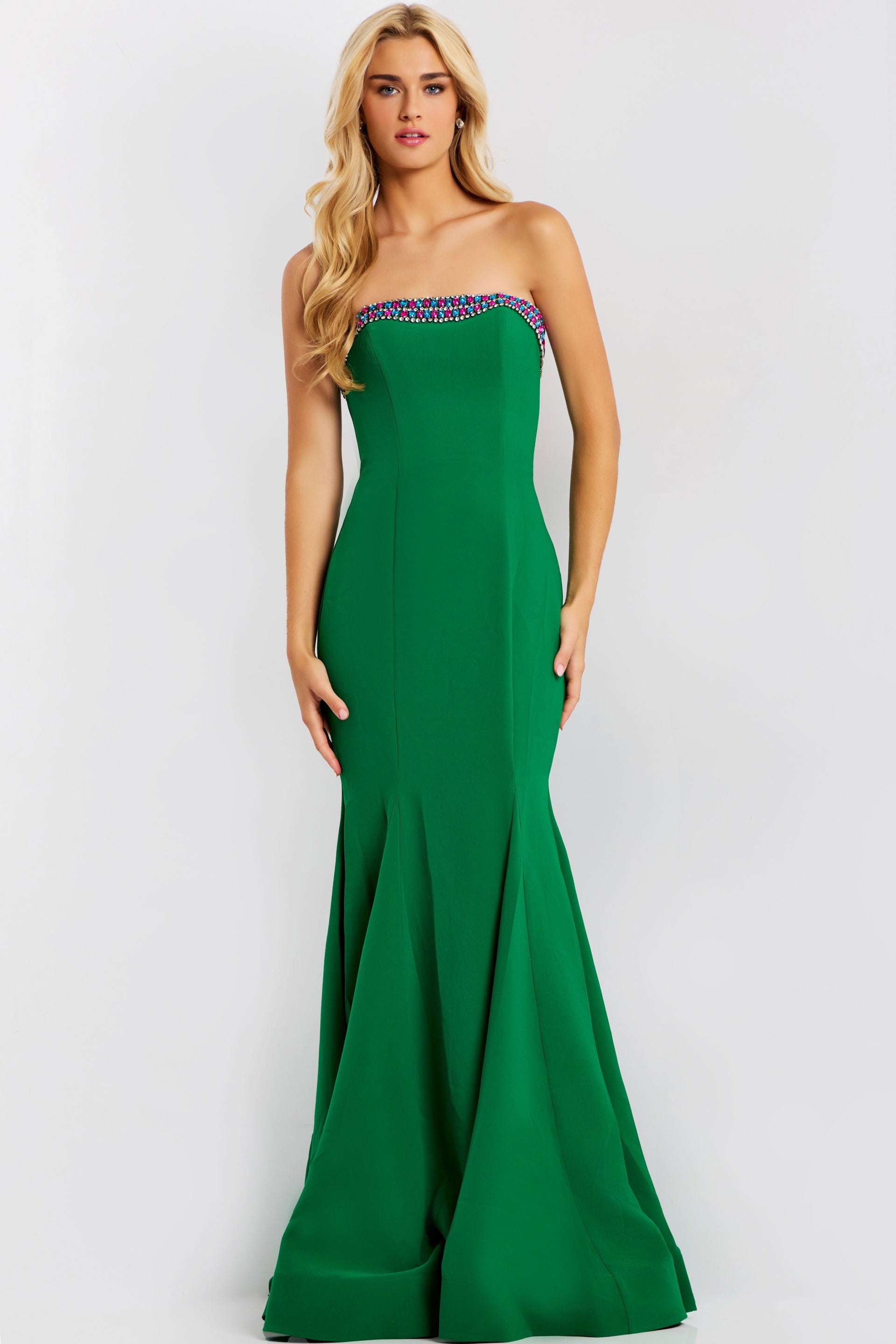 Prom Dresses Formal Mermaid Evening Long Prom Dress Jovani 44895 Green