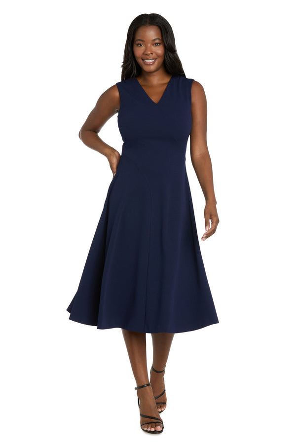 Short A Line Cocktail Midi Dress R&M Richards 4512P