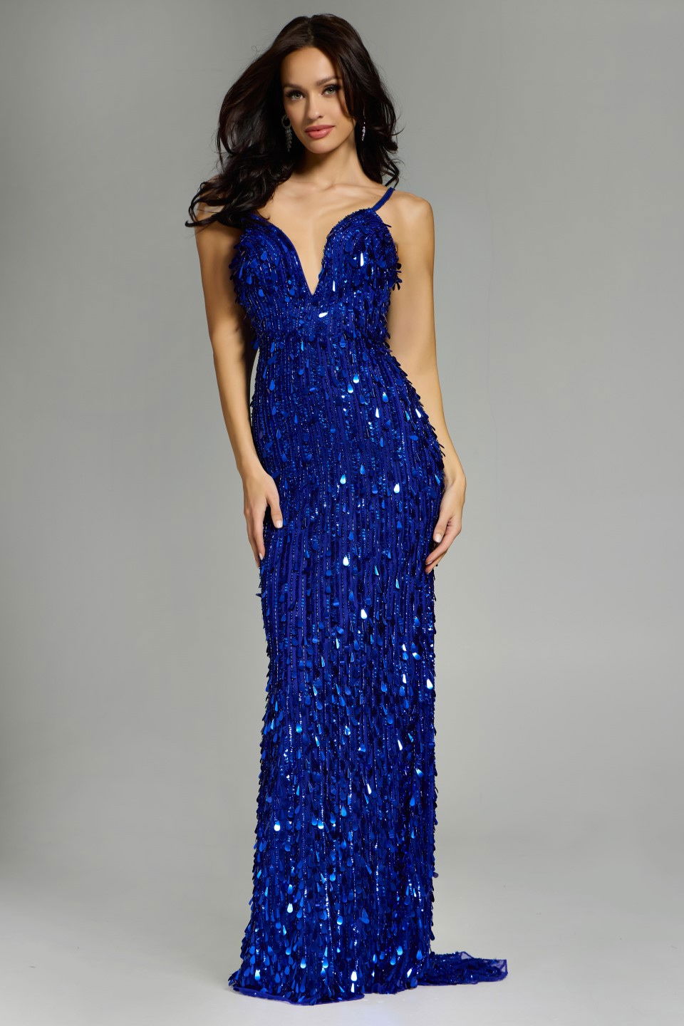 Prom Dresses Long Formal Sequin Prom Dress Royal