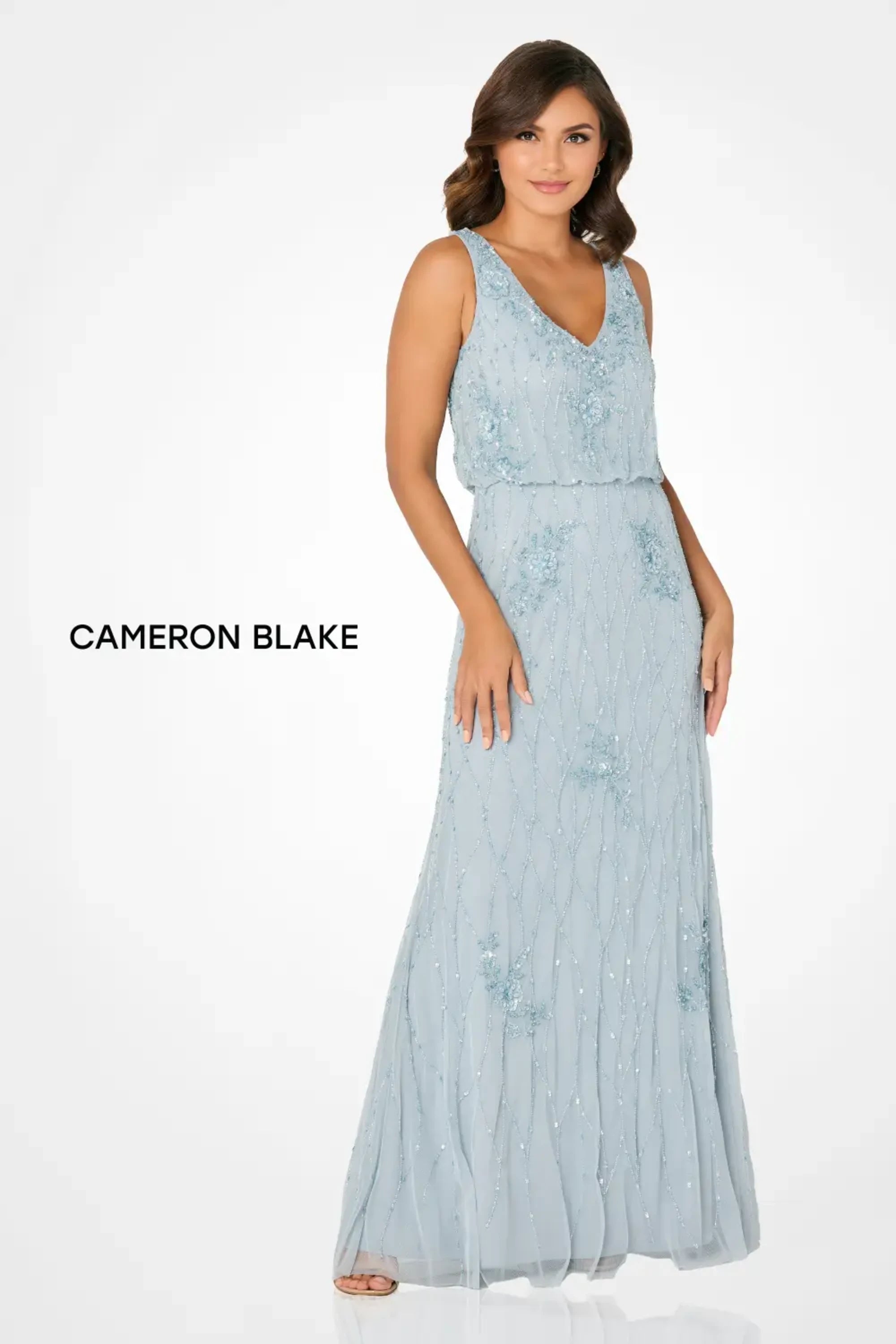 Mother of the Bride Dresses Beaded Sequin Mother of the Bride Formal Long Dress Powder Blue