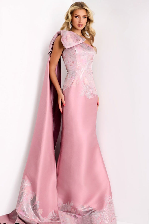 Long Prom Formal Evening Metallic Dress Jovani 45615
