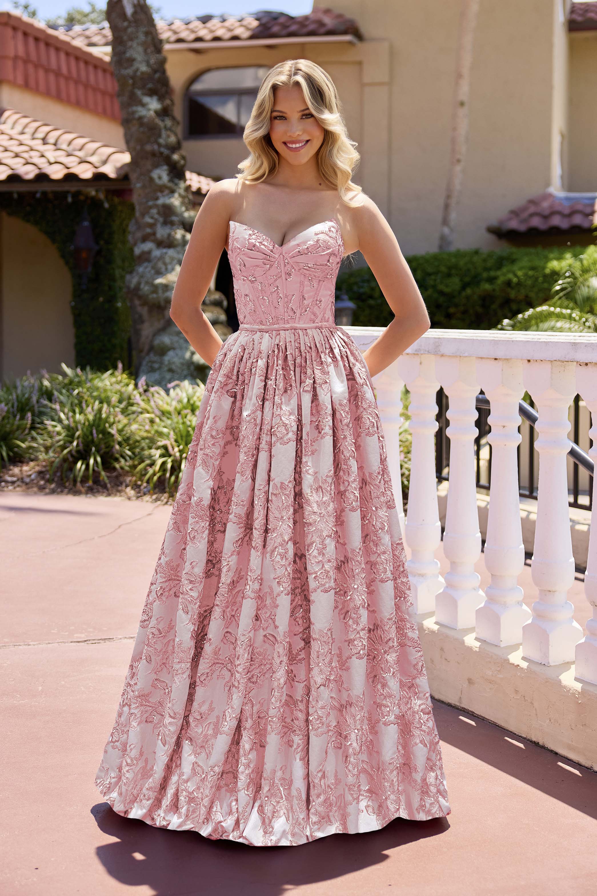 Prom Dresses Long A Line Formal Prom Ball Gown Coral