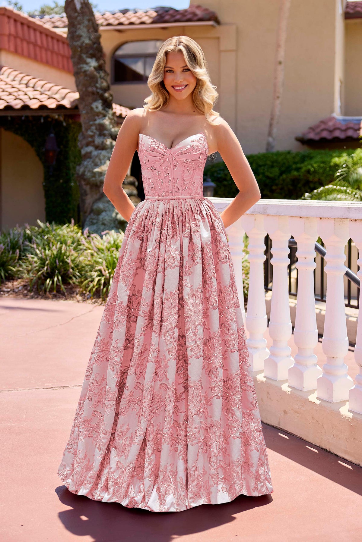 Prom Dresses Long A Line Formal Prom Ball Gown Coral