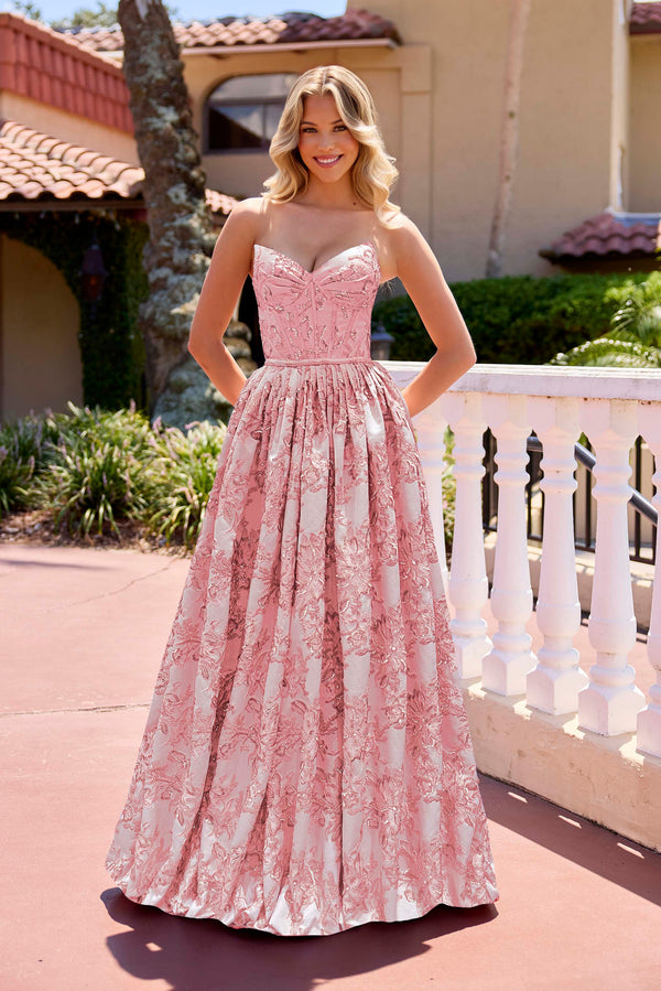 Primavera Couture 4566 Long A Line Formal Prom Ball Gown