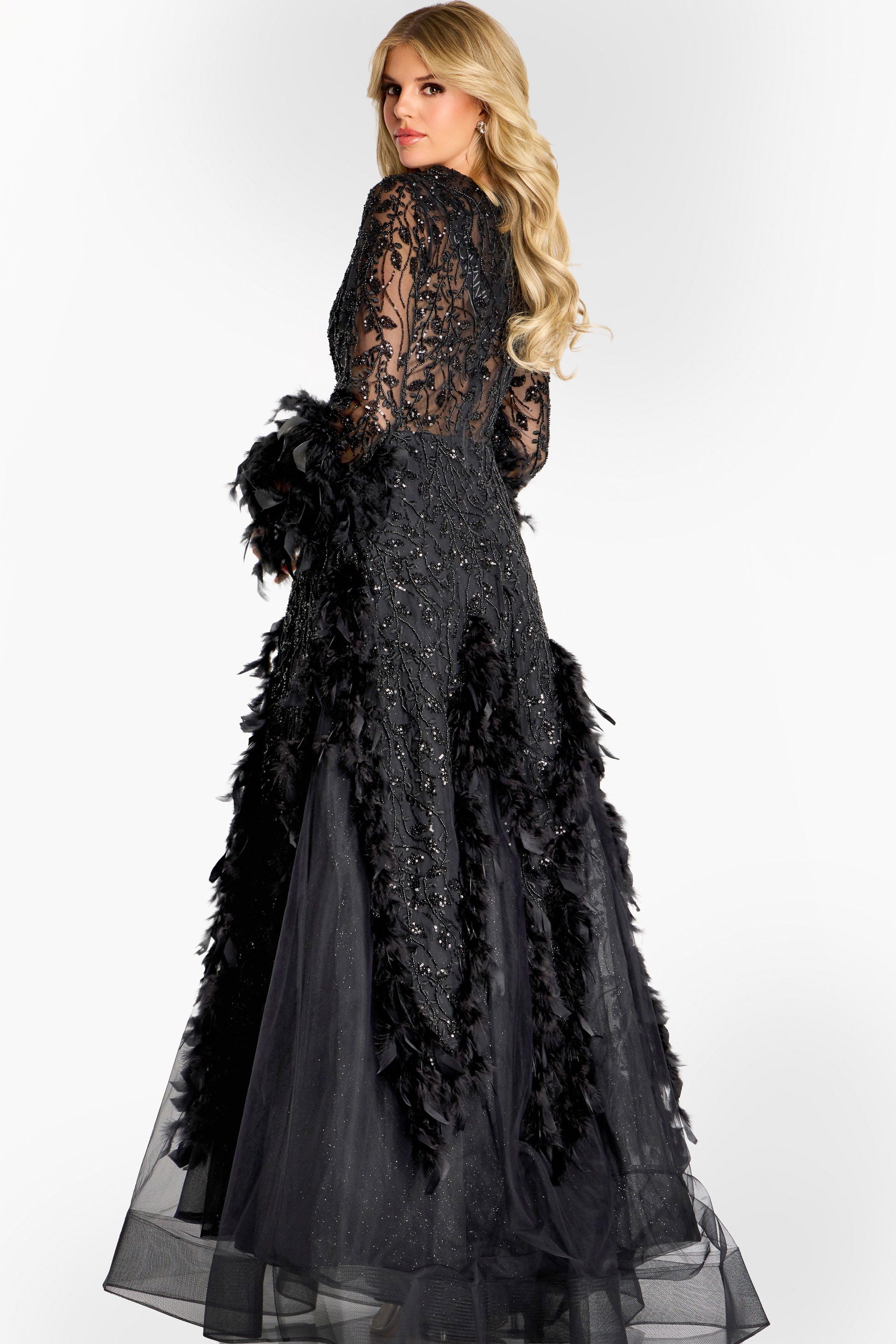 Formal Dresses Long Beaded Prom Formal Dress Jovani 45801 Black