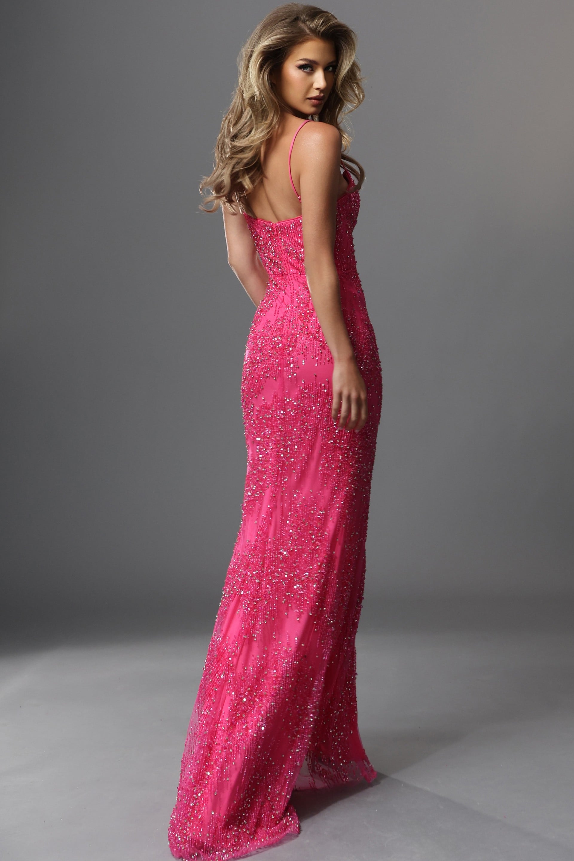 Sweetheart Floor-Length Sequin Prom Sheath Jovani 46266