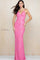 Prom Dresses Formal Long Beaded Sequin Evening Prom Dress Strawberry