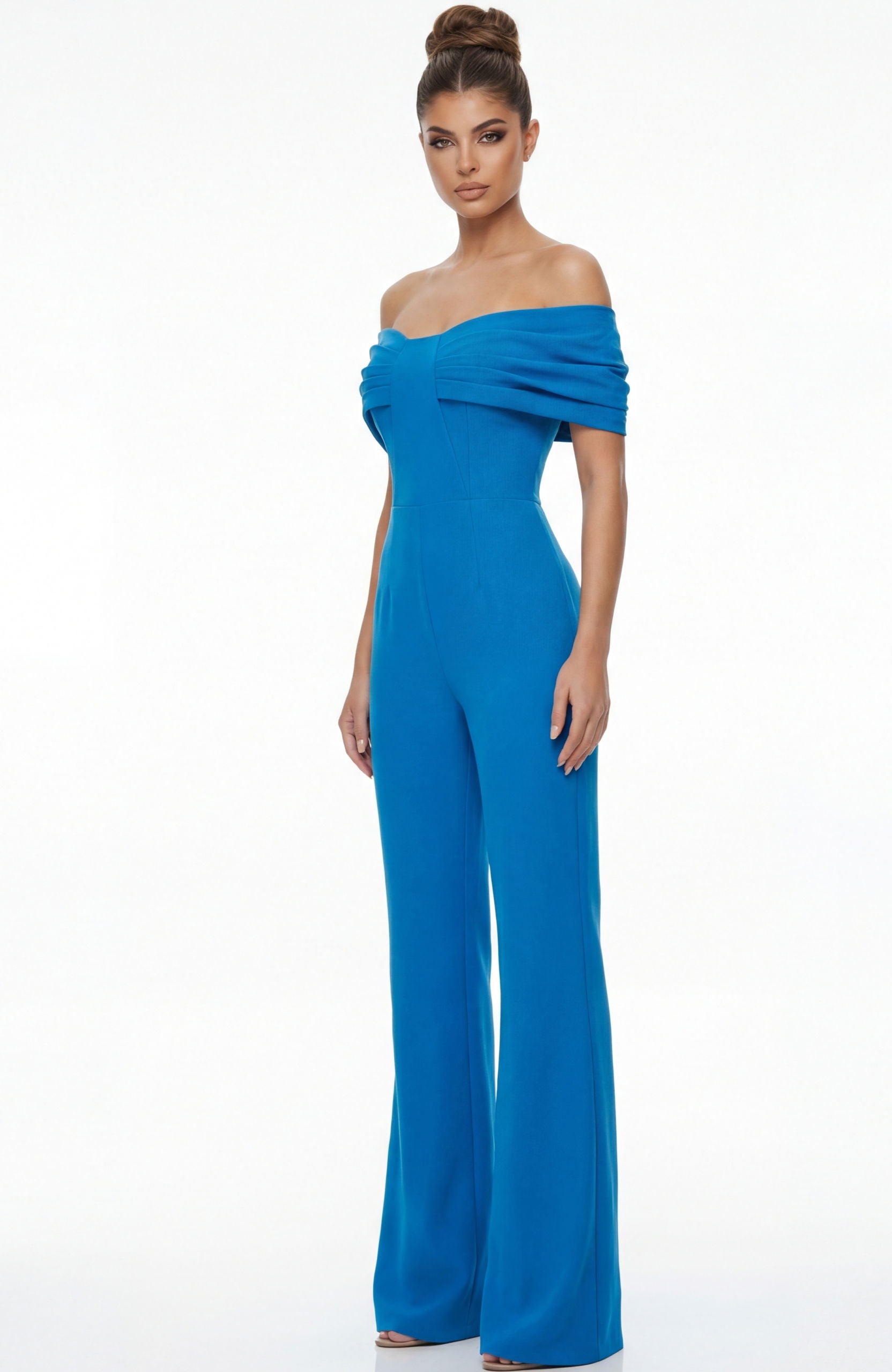 Jumpsuit Long Formal Fitted Jumpsuit Jovani 47658 Peacock