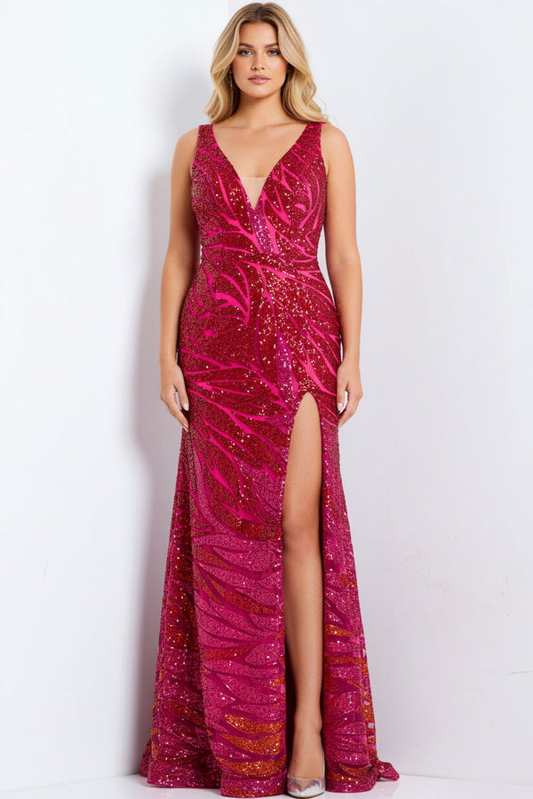 Jovani 47682 Sequin Fitted Long Formal Prom Dress