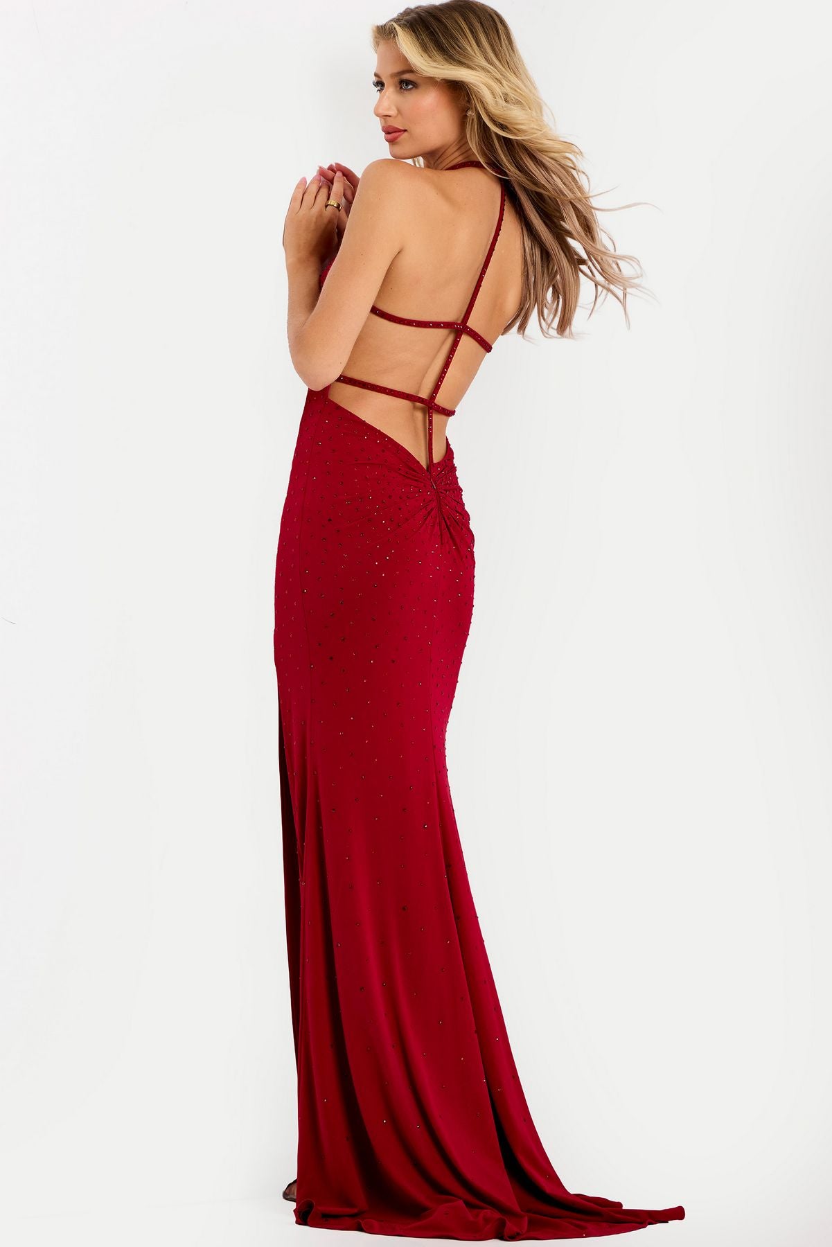 Prom Dresses Long Formal Beaded Prom Dress Burgundy