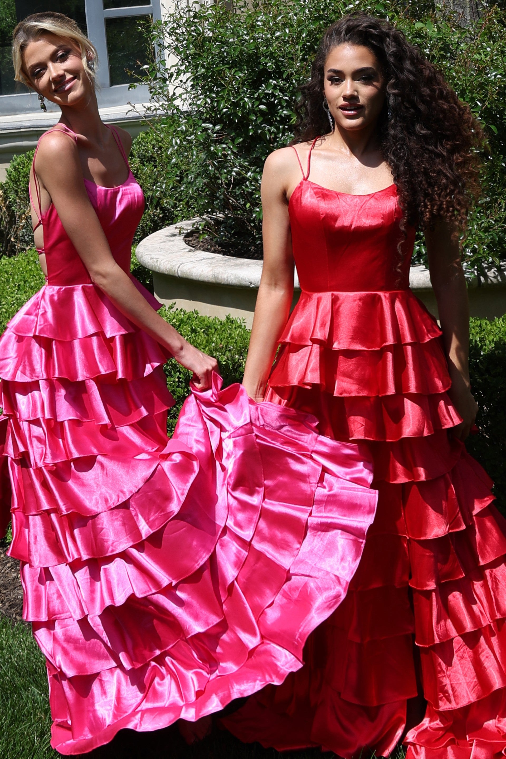 Prom Dresses Long Formal A Line Ruffle Prom Dress