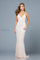Wedding Dresses Fitted Long Sequin Wedding Dress Ivory/Blush
