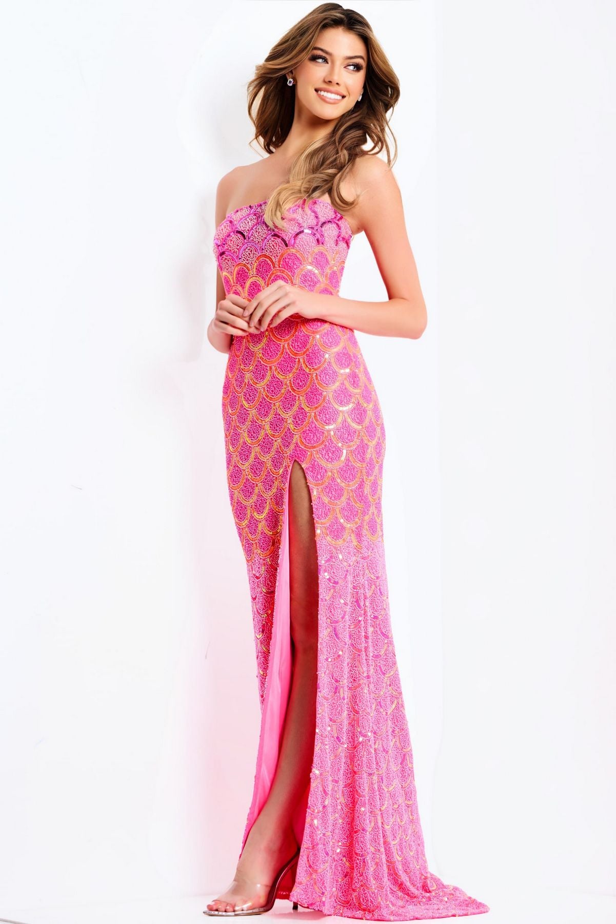 Jovani 48620 Long Formal Beaded Fitted Prom Dress – The Dress Outlet