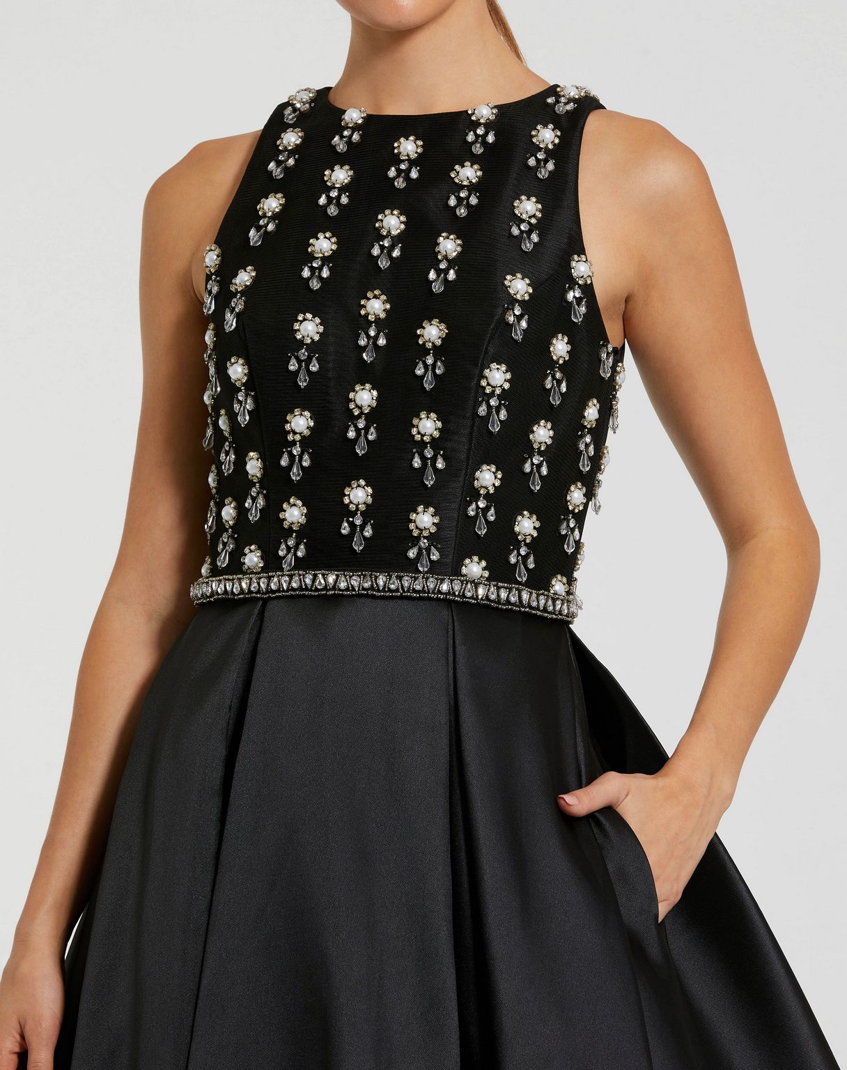 Mac Duggal 48803 Long Ball Gown Beaded Formal Prom Dress
