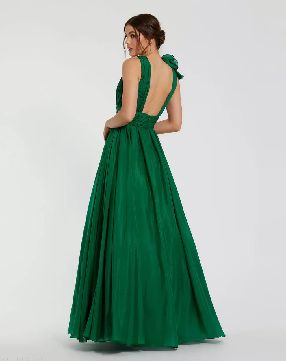 Formal Dresses Prom Long Ruffled Ball Gown Emerald